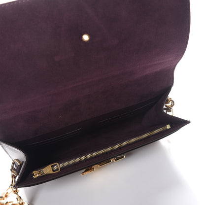 Louis Vuitton Calfskin Chain Louise GM Amarante 5 of 8