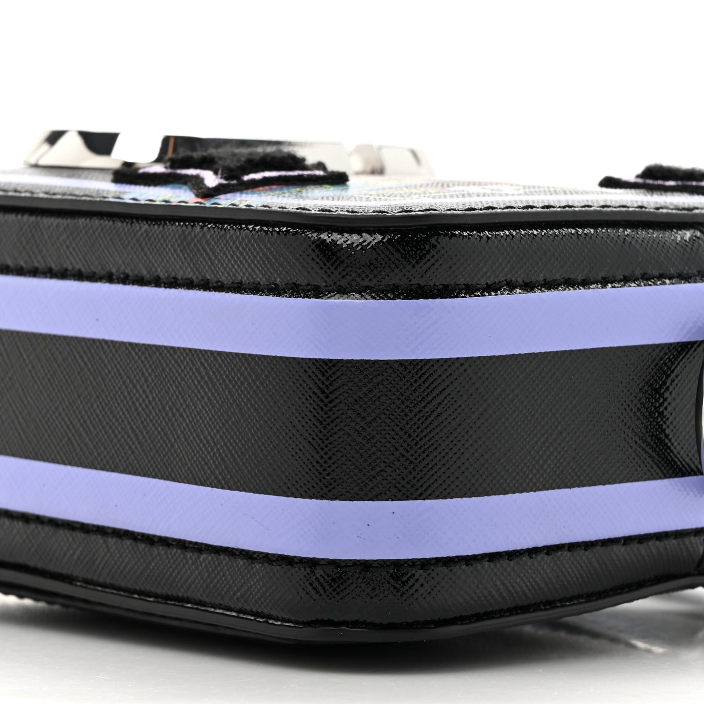 X Anna Sui Saffiano Small Snapshot Camera Bag Black Multicolor