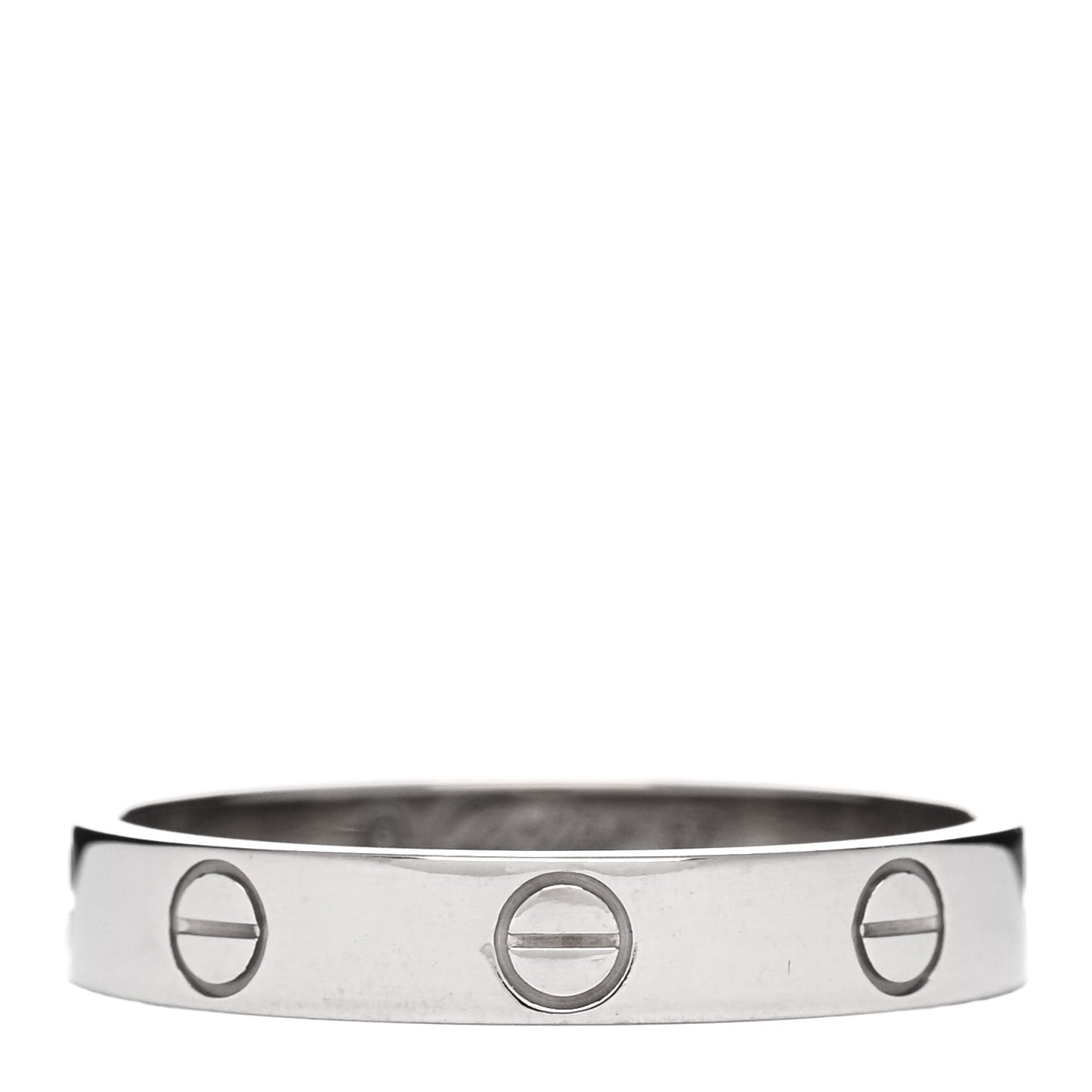 18K White Gold 3.5mm LOVE Wedding Band Ring 57 8
