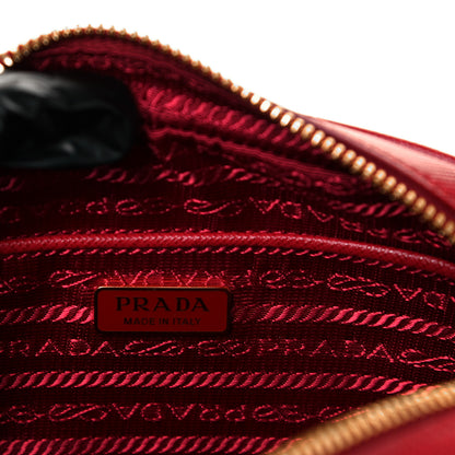 Prada Saffiano Lux Belt Bag Fuoco 6 of 9