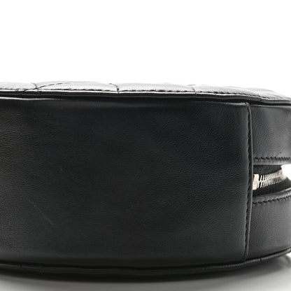 Chanel Lambskin Quilted Round Clutch With Chain Black 9 of 10