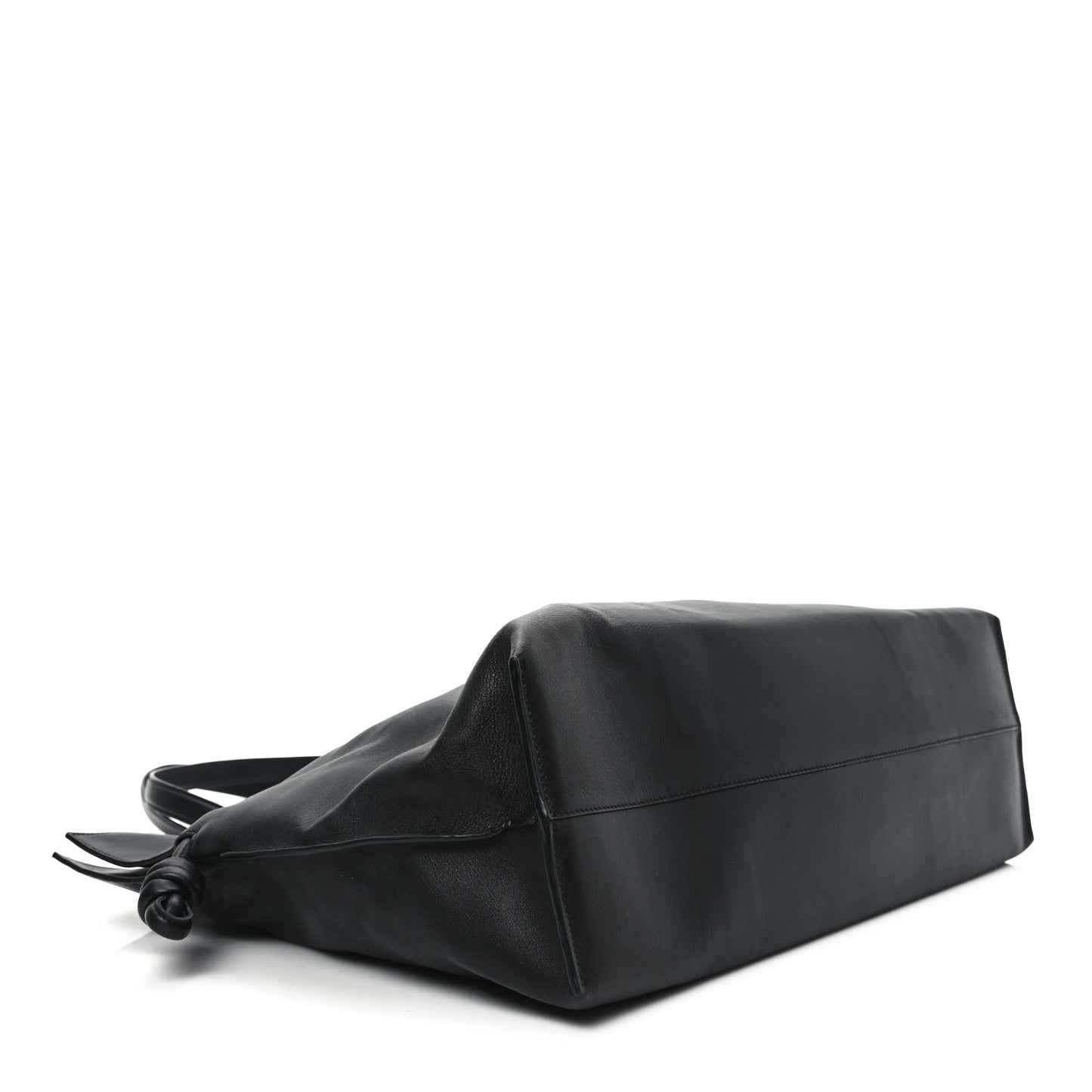Calfskin Flamenco Knot XL Shoulder Bag Black