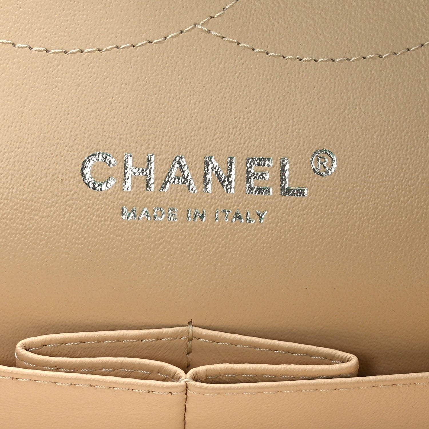 Chanel Caviar Quilted Jumbo Double Flap Beige 6 of 9