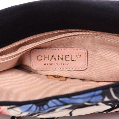 Chanel Fabric Quilted Patchwork Mini Rectangular Flap Red Black White 6 of 16