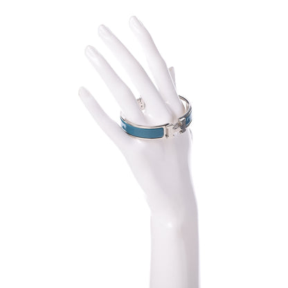 Hermes Enamel Narrow Clic Clac H Bracelet PM Bleu Indien 2 of 5