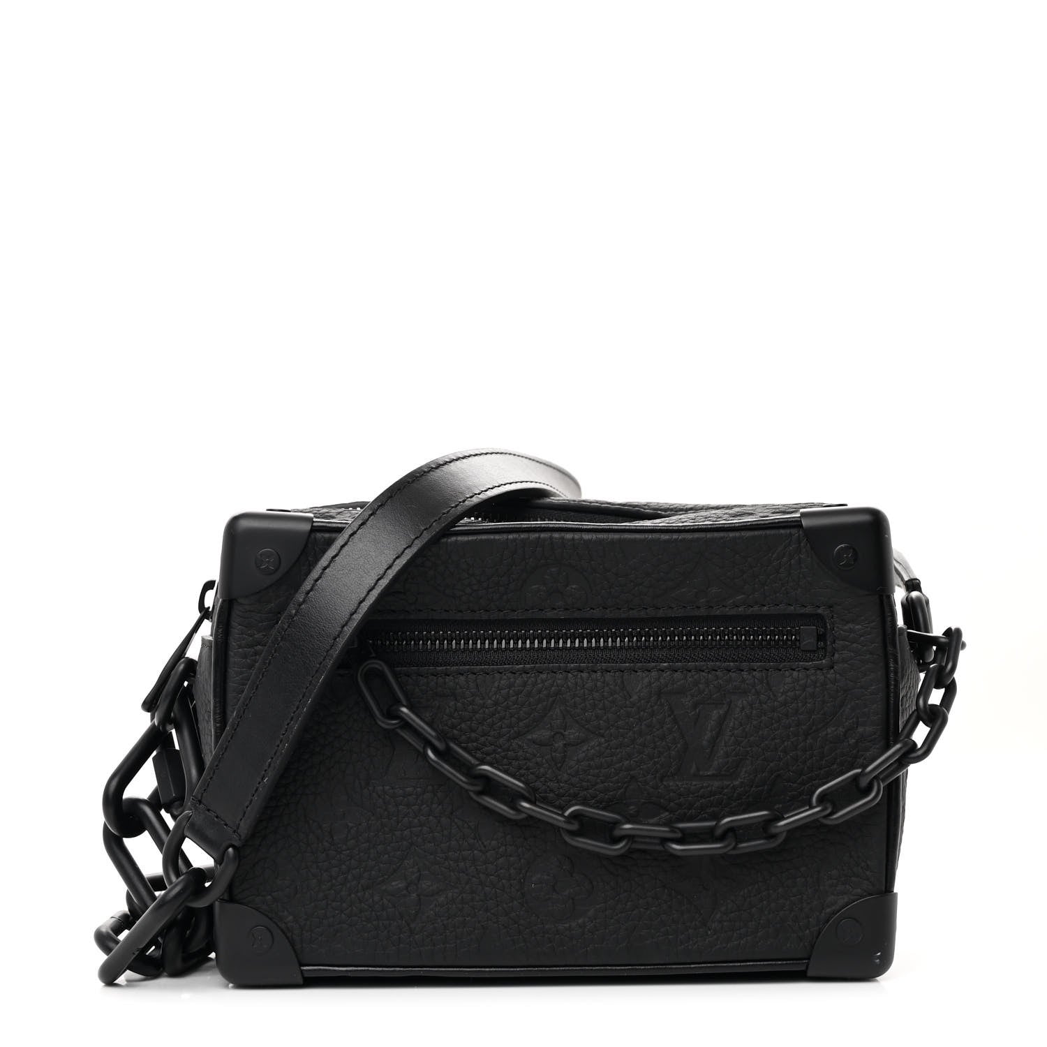 Louis Vuitton Taurillon Monogram Mini Soft Trunk Black 1 of 11