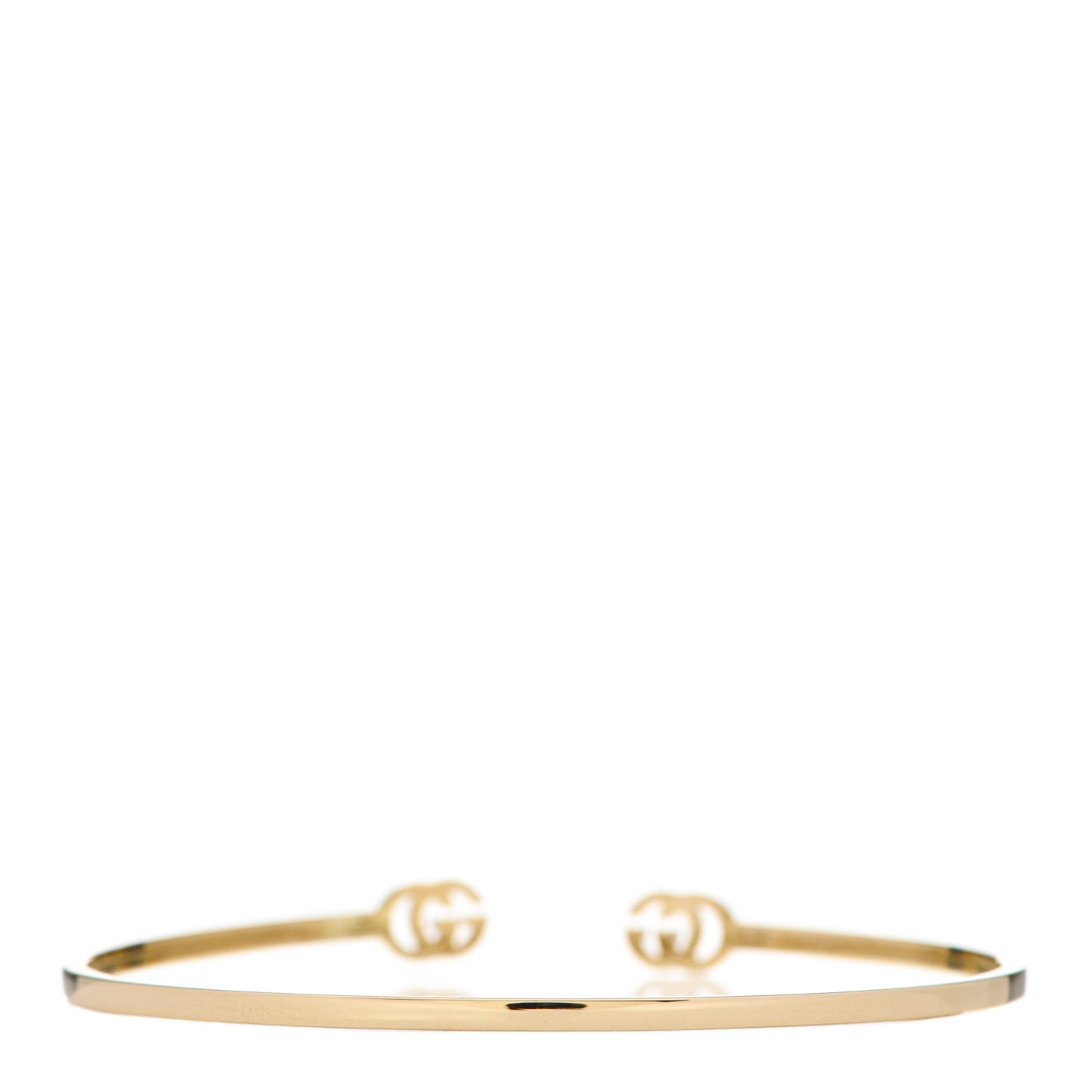 18K Yellow Gold GG Running Cuff Bracelet