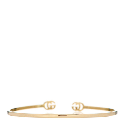 Gucci 18K Yellow Gold GG Running Cuff Bracelet 2 of 4
