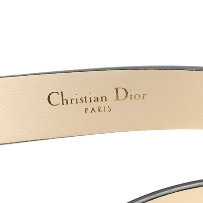 Christian Dior Calfskin Saddle Belt 70 28 White 5 of 11