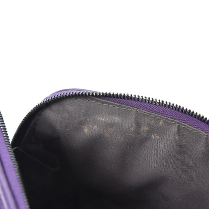 Bottega Veneta Nappa Intrecciato Cosmetic Case Plum 9 of 9