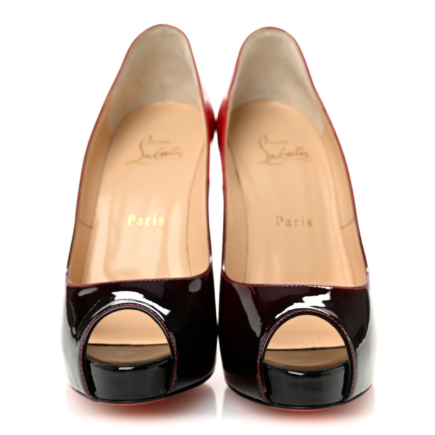 Patent Degrade New Very Prive 120 Pumps 37 Black Red