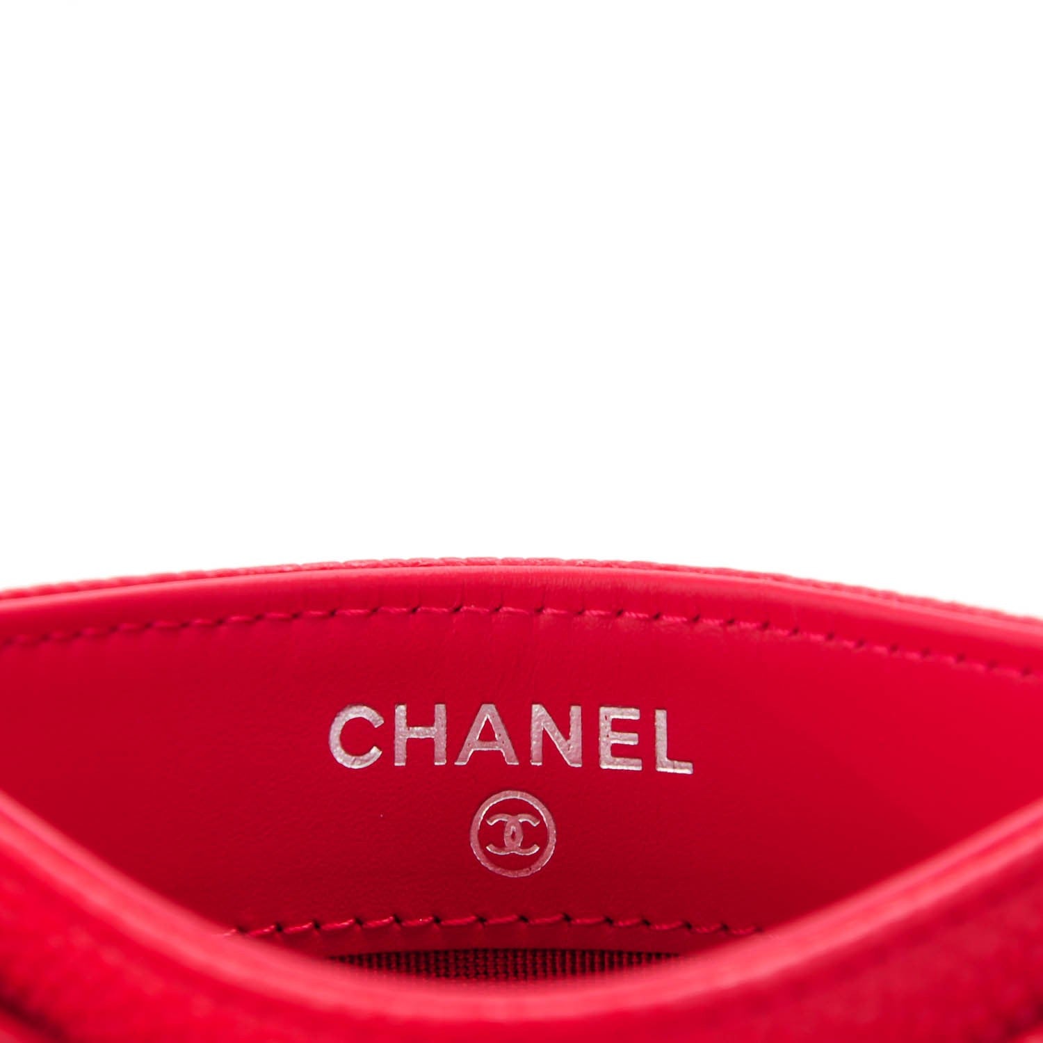 Chanel Caviar Timeless CC Card Holder Red 6 of 8