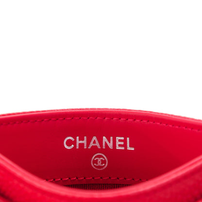 Chanel Caviar Timeless CC Card Holder Red 6 of 8