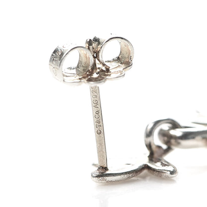 Tiffany Sterling Silver Paloma Picasso Olive Leaf Drop Earrings 4 of 5