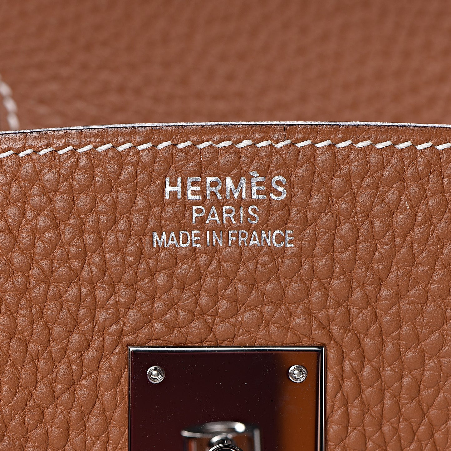 Taurillon Clemence Birkin 35 Gold