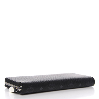 MCM Visetos Large Zip Around Wallet Black 4 of 8