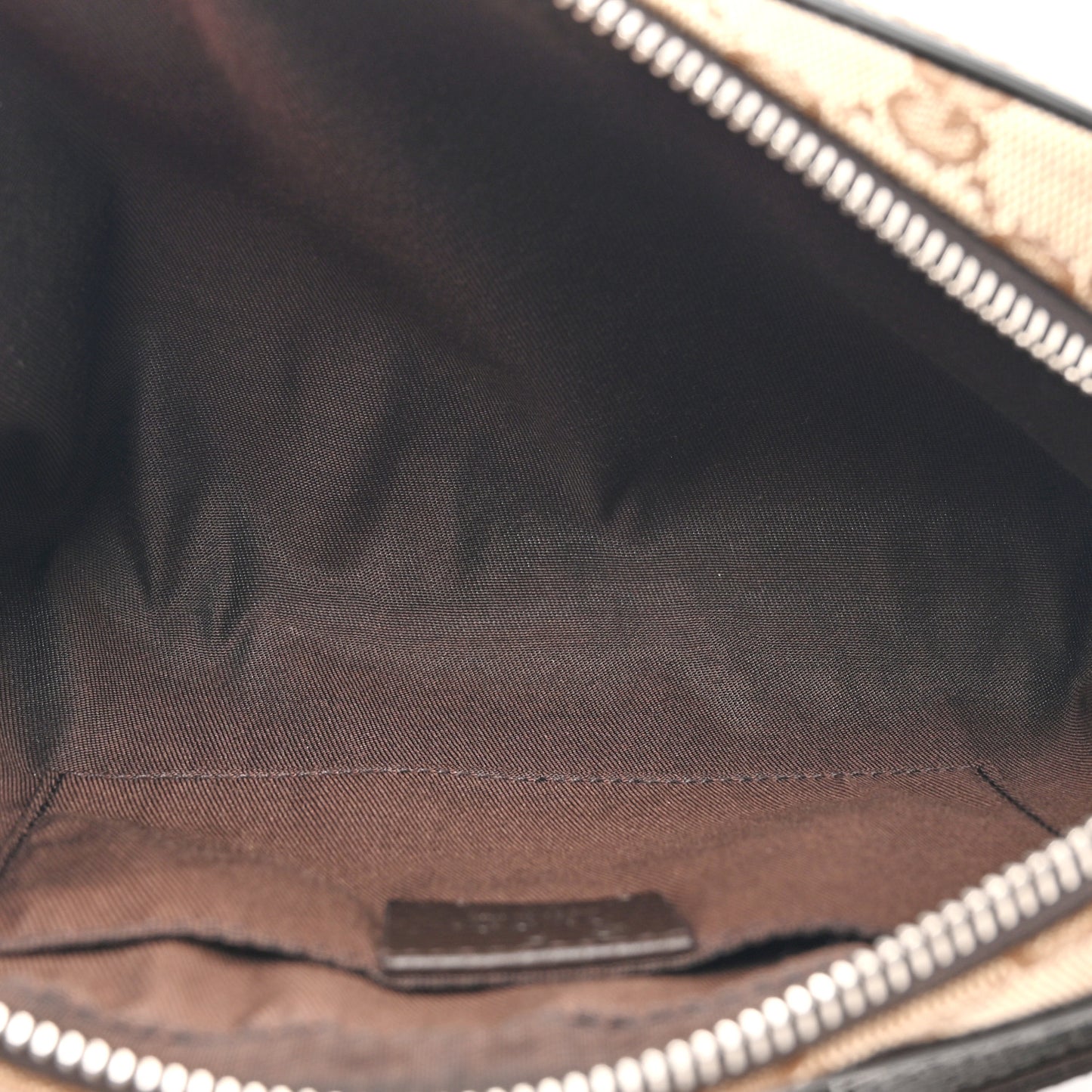 Monogram Dollar Calfskin Belt Bag Beige Ebony Testa di Moro Marrone Scuro
