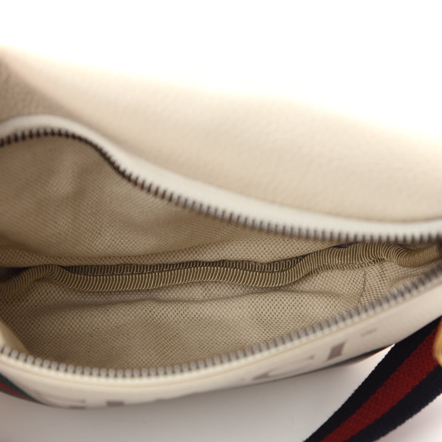 Gucci Grained Calfskin Small Logo Belt Bag White 4 of 8