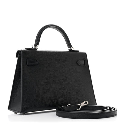Hermes Epsom Mini Kelly Sellier 20 Black 3 of 12