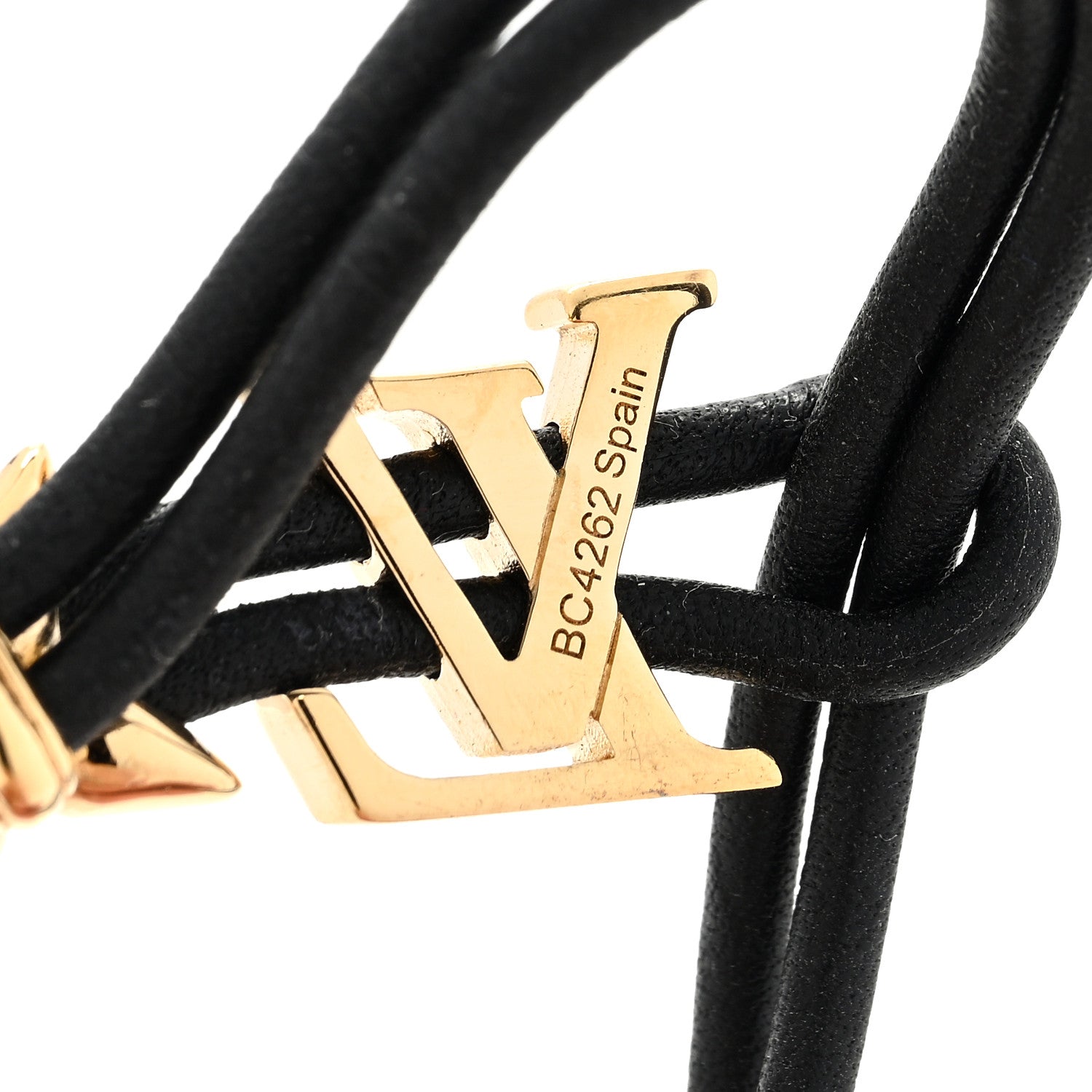 Louis Vuitton Calfskin LV Bloom Bracelet Black 3 of 3