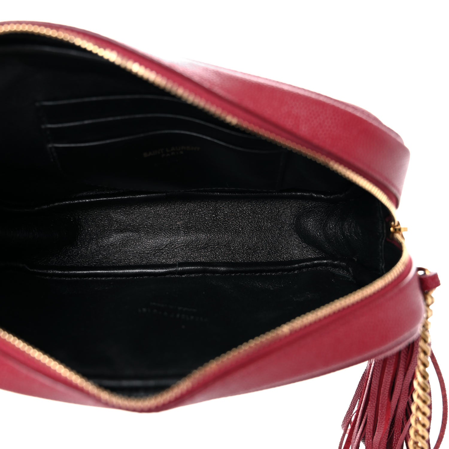 Saint Laurent Grain De Poudre Matelasse Monogram Mini Lou Camera Bag Eros Red 4 of 9
