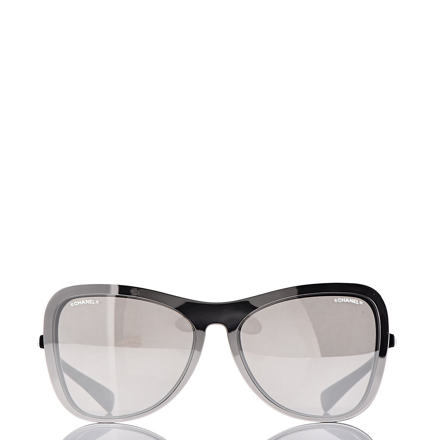 Chanel Clip On Sunglasses 71231A Black Grey 3 of 11
