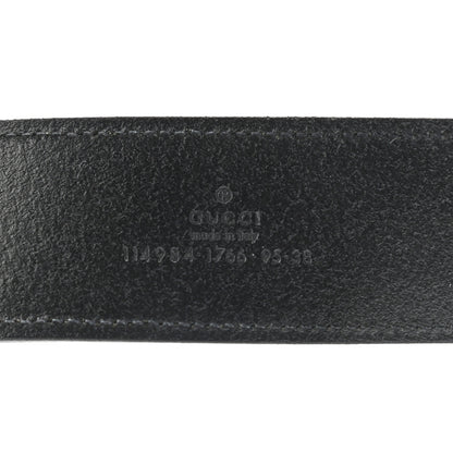 Gucci Calfskin Interlocking G Belt 95 38 Black 3 of 9