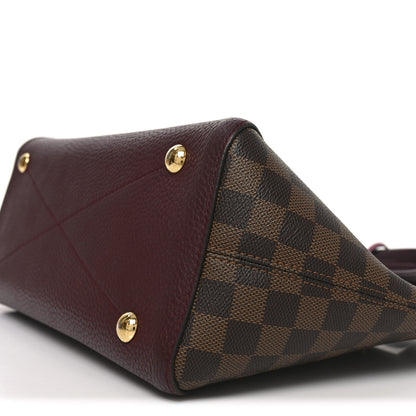 Louis Vuitton Damier Ebene Cuir Taurillon Hyde Park Fuchsia 9 of 9