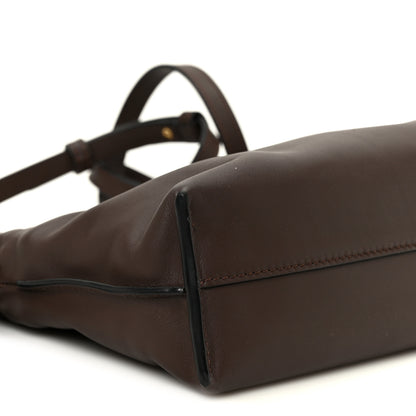 Loewe Nappa Flamenco Knot Clutch Chocolate 9 of 10