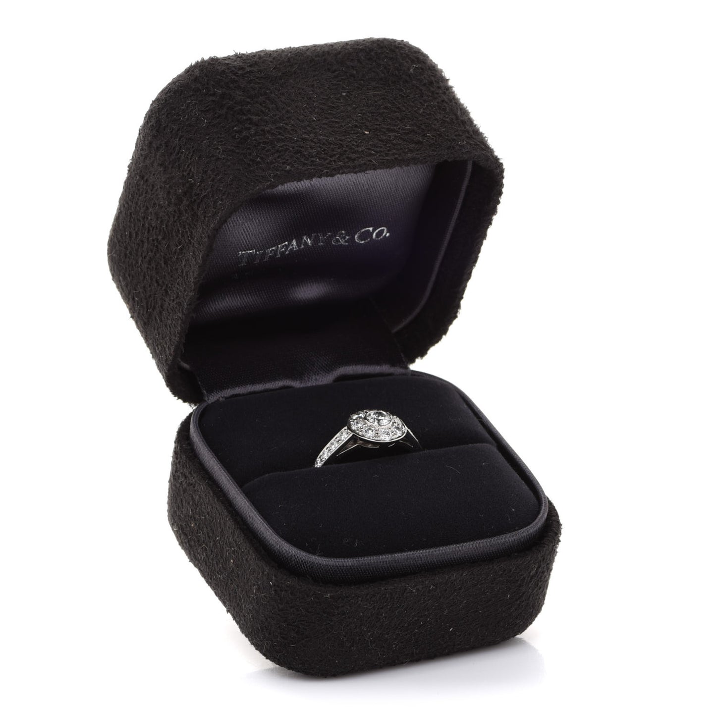 Platinum Diamond .15ctw Circlet Engagement Ring 53 6.5