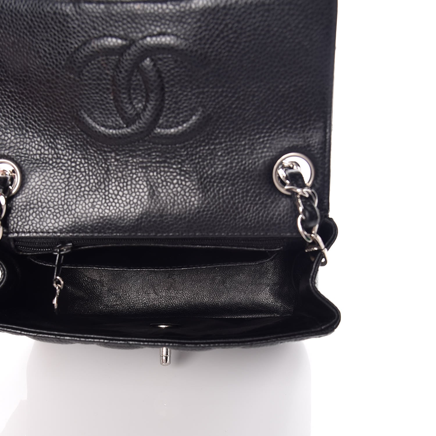 Chanel Caviar Quilted Mini Square Flap Black 6 of 13