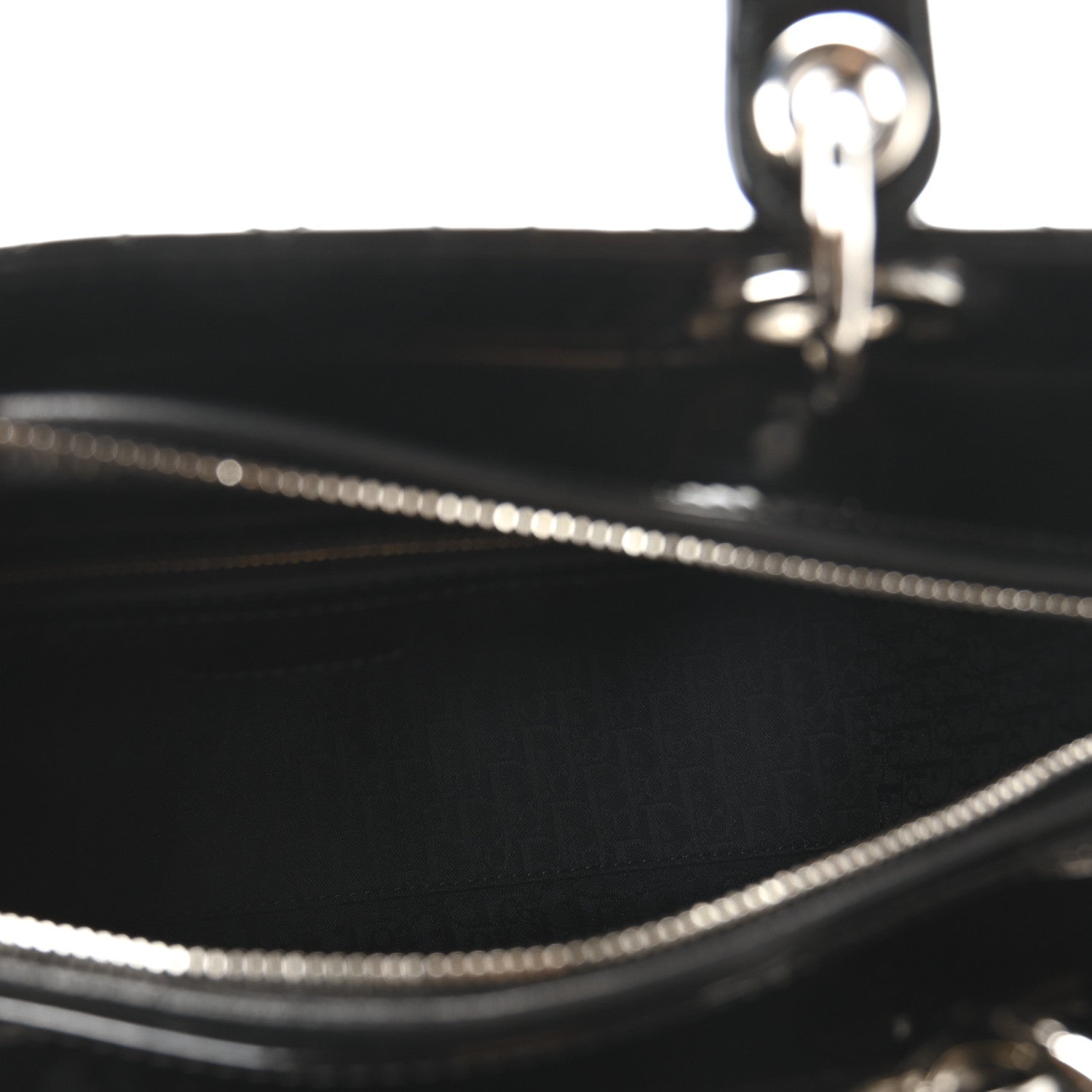 Christian Dior Patent Cannage Large Lady Dior Black 5 of 11