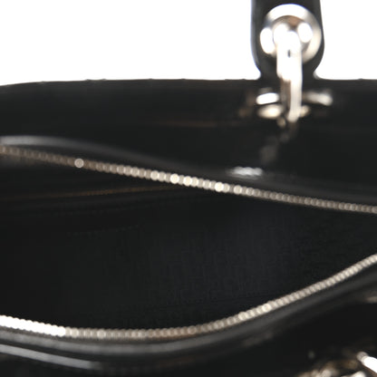 Christian Dior Patent Cannage Large Lady Dior Black 5 of 11