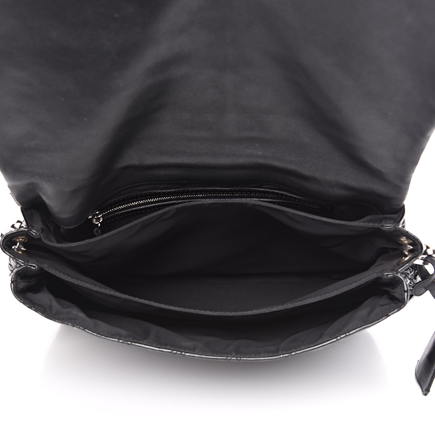 Christian Dior Patent Cannage Large New Lock Flap Bag Black 5 of 15