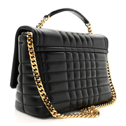 Burberry Lambskin Quilted Lola Small Satchel Black 3 of 9