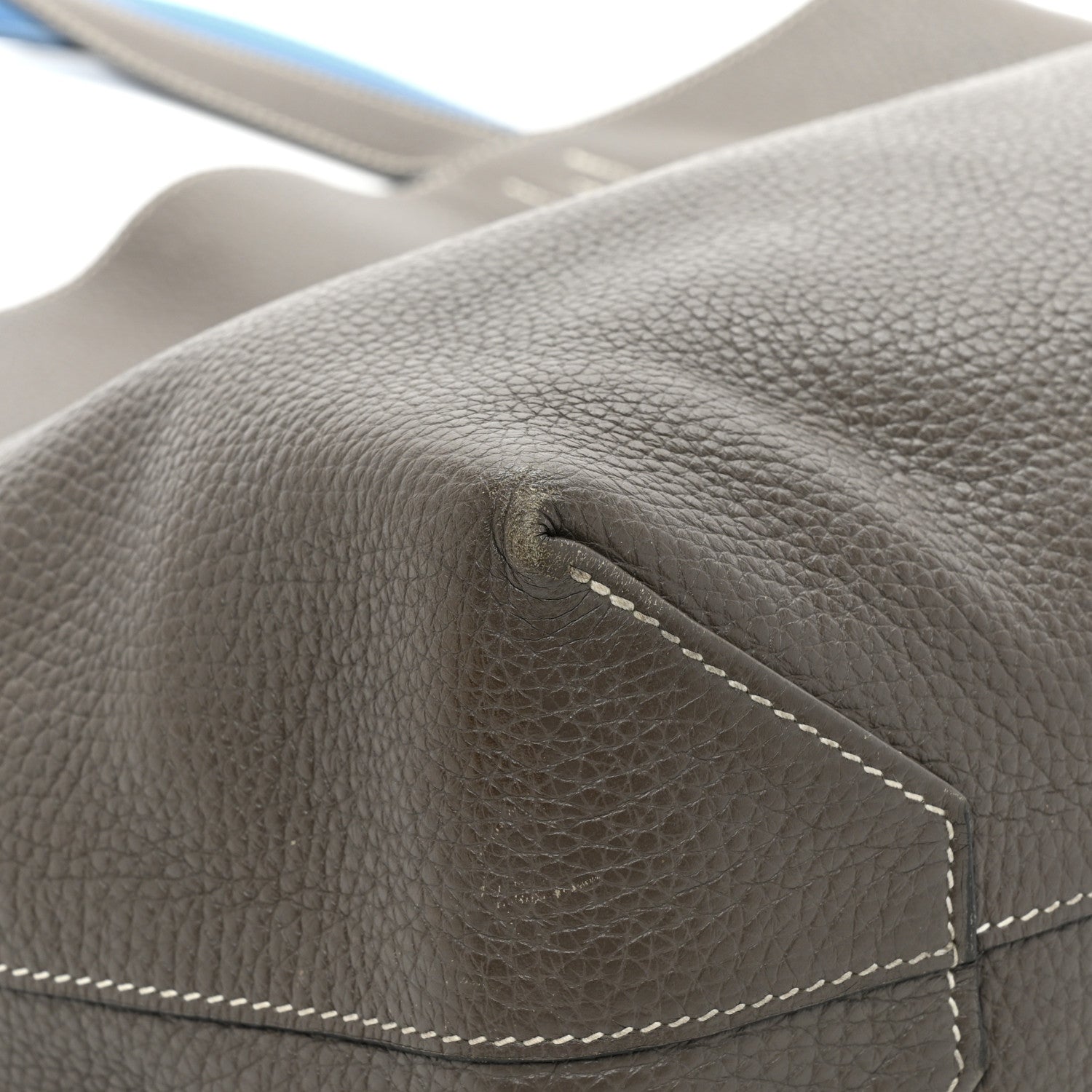 Hermes Taurillon Clemence Double Sens 45 Reversible Mykonos Etain Mykonos Etain 14 of 19
