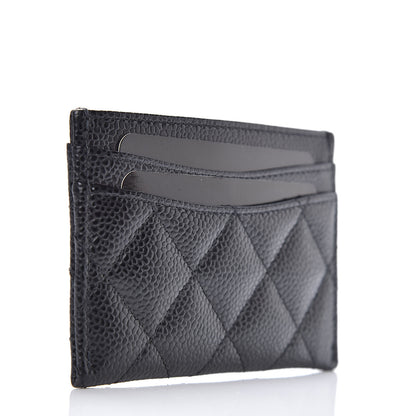 Chanel Caviar Quilted Card Holder Black 3 of 9