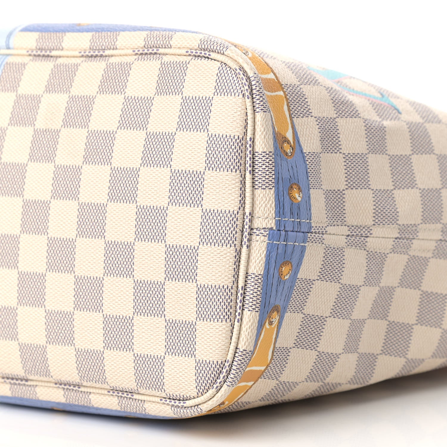 Louis Vuitton Damier Azur Summer Trunks Neo Neverfull MM 9 of 16