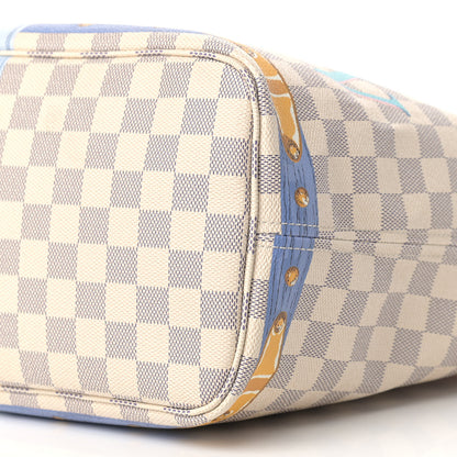 Louis Vuitton Damier Azur Summer Trunks Neo Neverfull MM 9 of 16