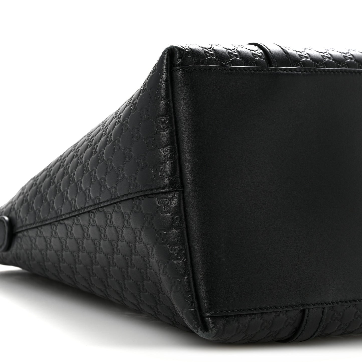Soft Microguccissima Dome Satchel Black