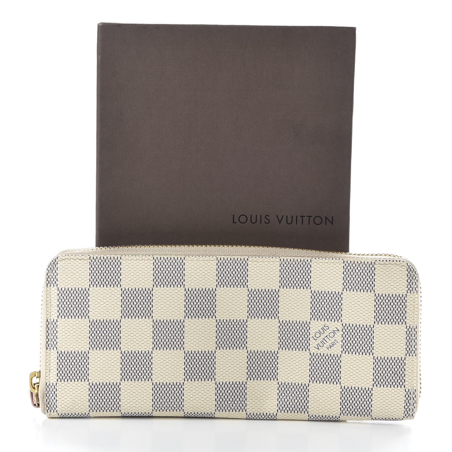Louis Vuitton Damier Azur Clemence Wallet Rose Ballerine 9 of 9