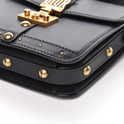 Christian Dior Calfskin Studded Square Dioraddict Flap Black 7 of 9