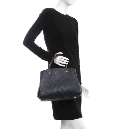Louis Vuitton Empreinte Montaigne MM Marine Rouge 3 of 8