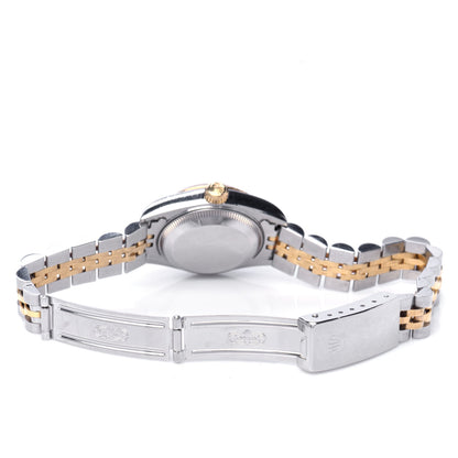 Rolex Stainless Steel 18K Yellow Gold Diamond 26mm Oyster Perpetual Datejust Watch Silver Jubilee 69173 5 of 5
