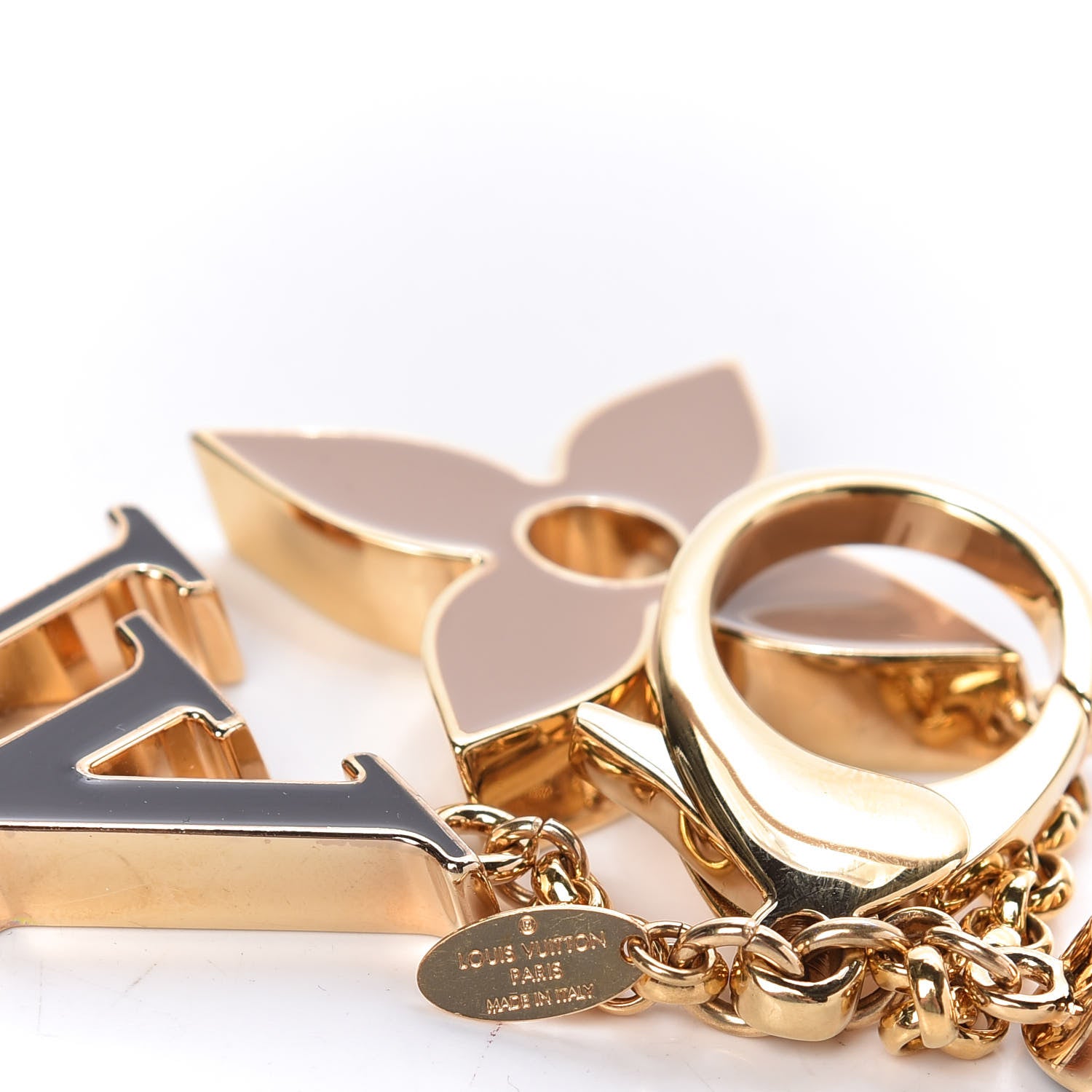 Louis Vuitton Fleur De Monogram Bag Charm Dore 5 of 6