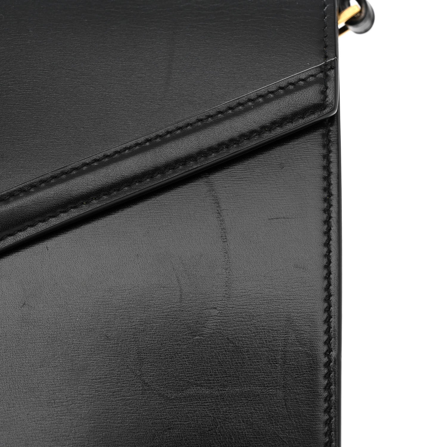 Saint Laurent Smooth Calfskin Medium Classic Monogram Cassandra Top Handle Black Rouge Legion 14 of 17