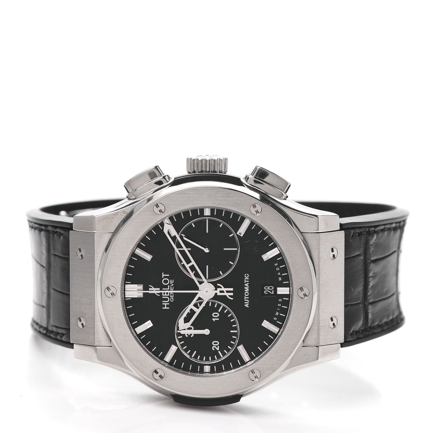 Stainless Steel Alligator Classic Fusion 45mm Automatic Watch Black 521.NX.1170.LR