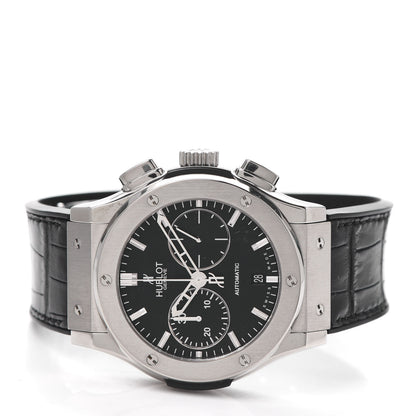 Hublot Stainless Steel Alligator Classic Fusion 45mm Automatic Watch Black 521.NX.1170.LR 2 of 4