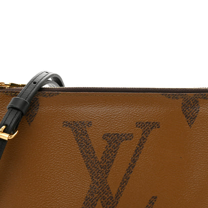 Louis Vuitton Reverse Monogram Giant Double Zip Pochette 6 of 9