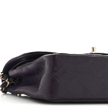 Chanel Caviar Quilted Small Double Flap Dark Purple 9 of 15